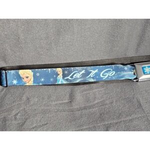 Disney Frozen‎ Adult Belt Elsa Disney Buckle Down Adjustable Seatbelt Style Blue